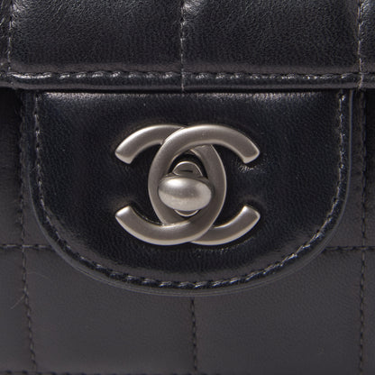 Chanel Lambskin East West Chocolate Bar Flap Black 7 of 9