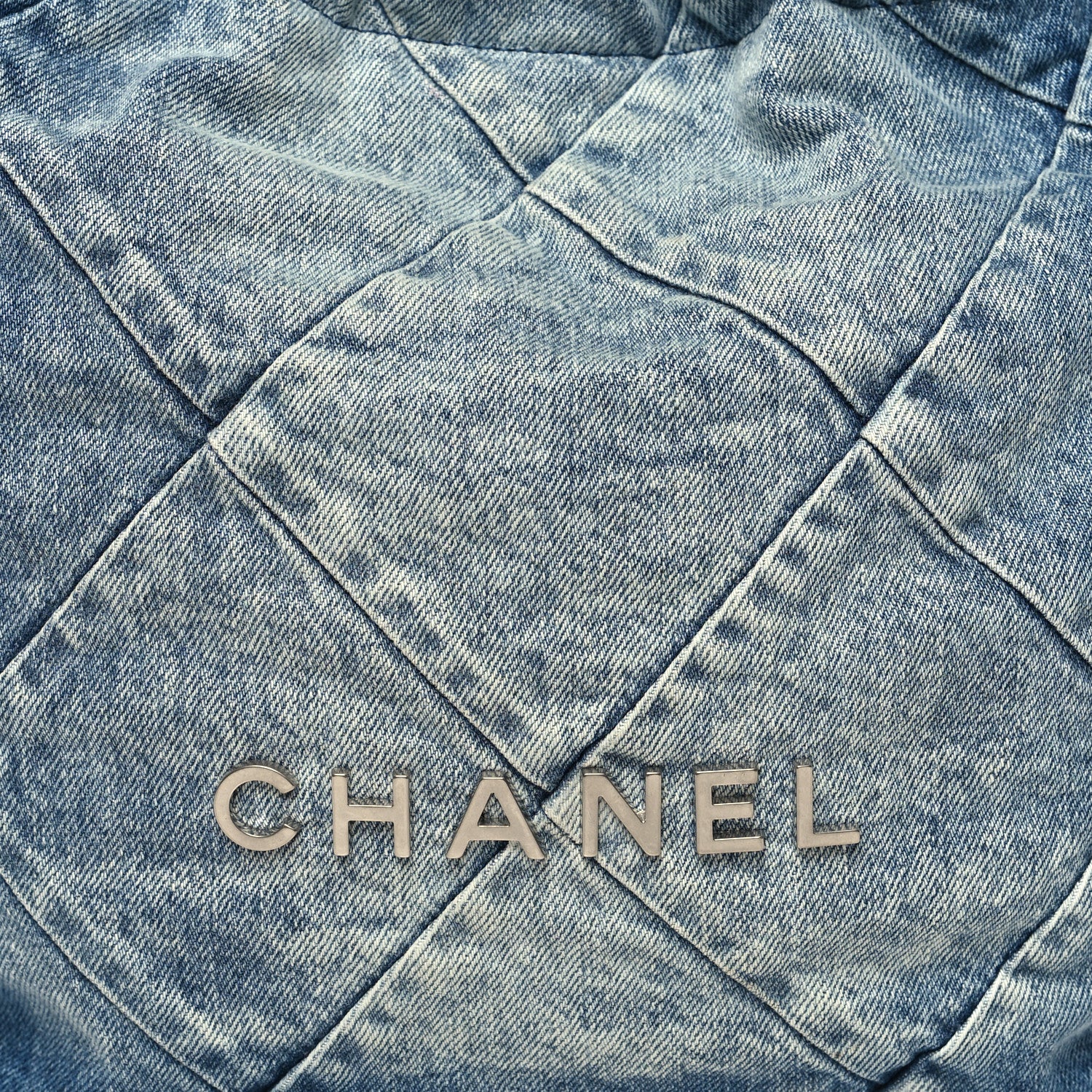 Chanel Denim Quilted Small Chanel 22 Blue 10 of 13
