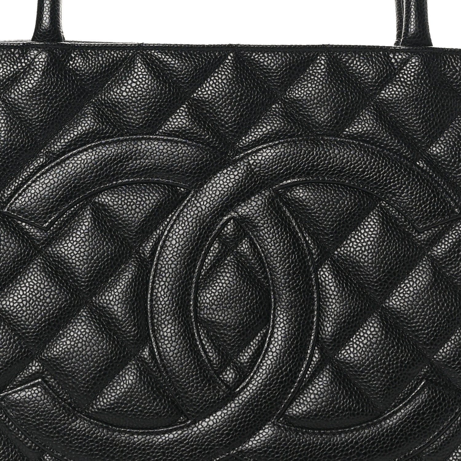 Chanel Caviar Quilted Medallion Tote Black 8 of 10