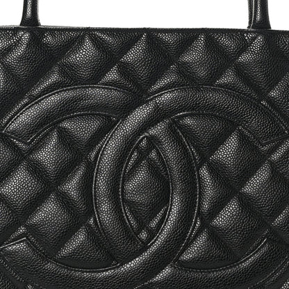 Chanel Caviar Quilted Medallion Tote Black 8 of 10