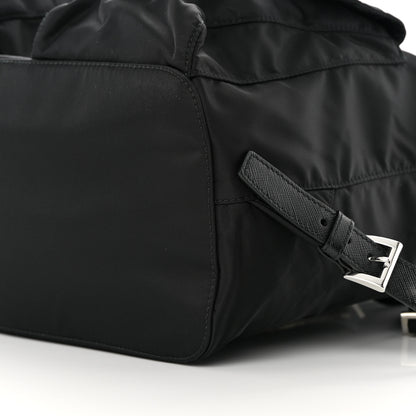 Prada Tessuto Nylon Saffiano Medium Backpack Black 11 of 12