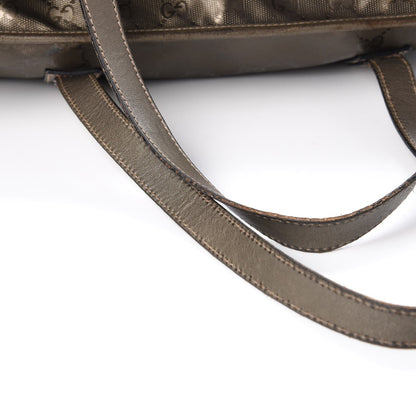 Gucci Imprime Monogram Medium Zippered Shopping Tote Pewter 13 of 14