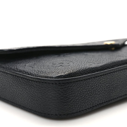 Louis Vuitton Empreinte Pochette Felicie Chain Wallet Black 9 of 13