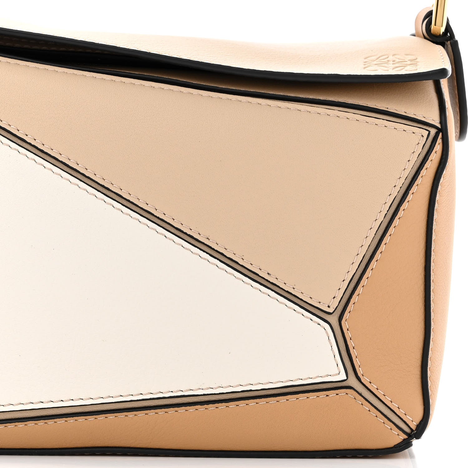 Loewe Calfskin Small Puzzle Bag Dusty Beige Soft White 7 of 9