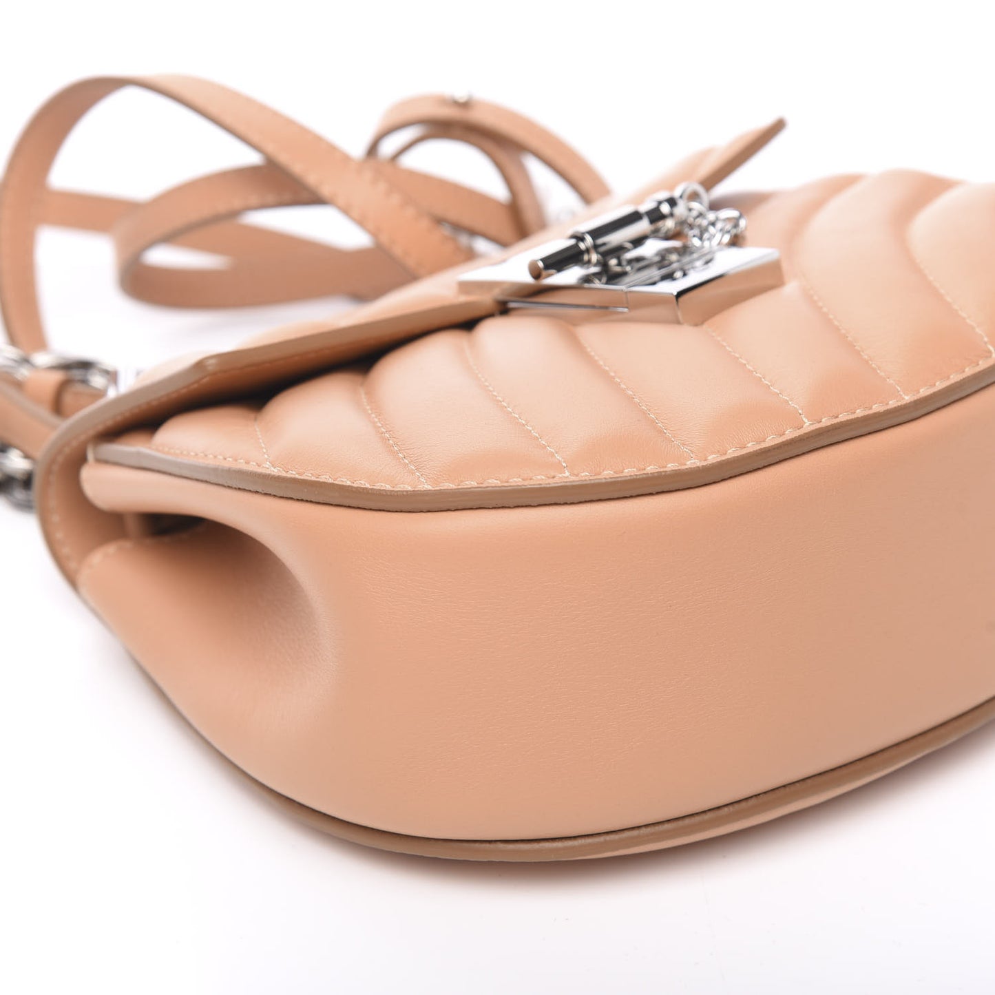 Calfskin Quilted Mini Drew Bijou Shoulder Bag Blushy Pink