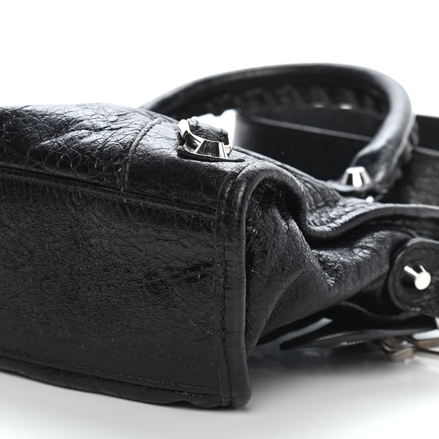 Balenciaga Agneau Classic Silver Hardware Mini City Black 10 of 10