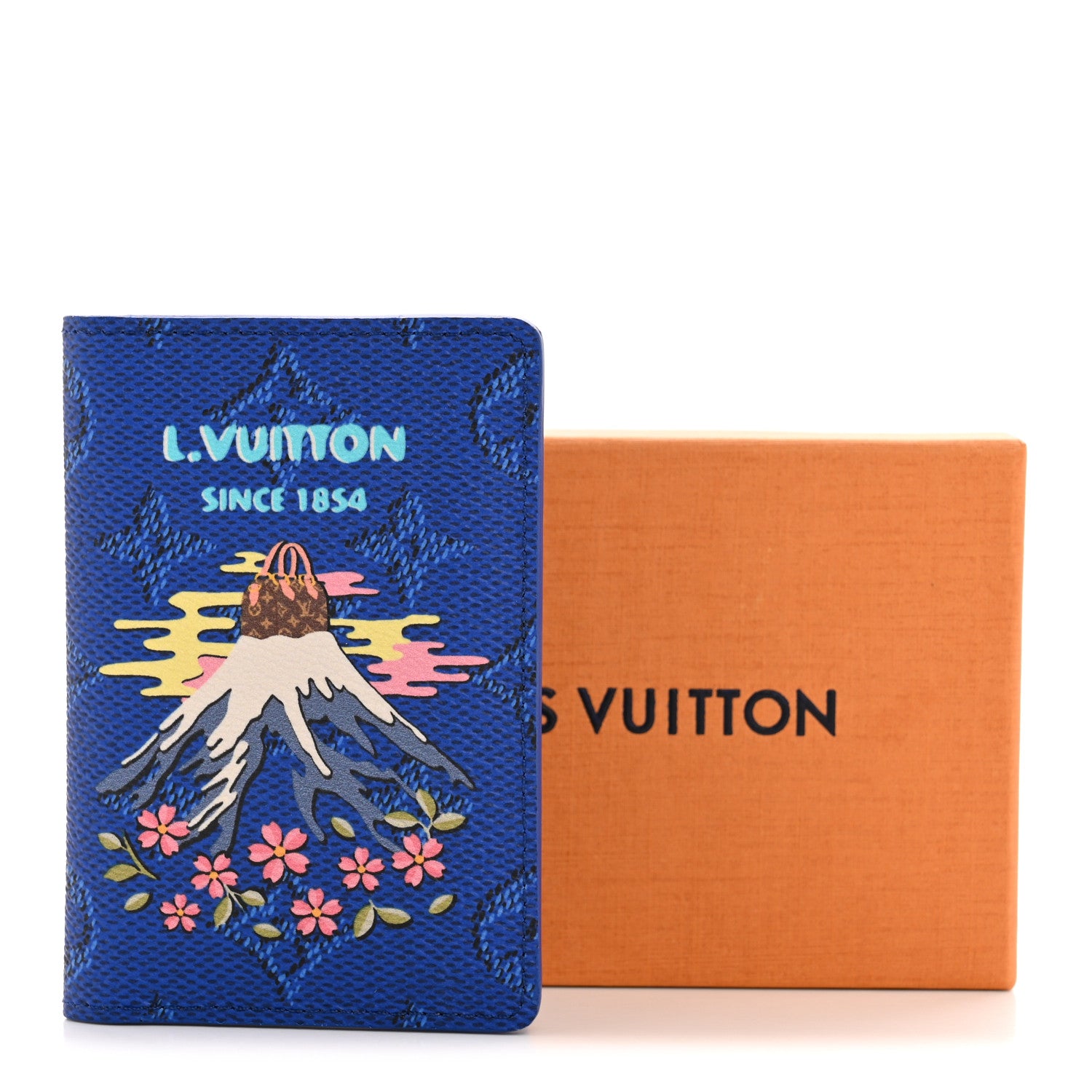Louis Vuitton Monogram Japan Pocket Organizer Blue 1808084 Louis Vuitton Monogram Japan Pocket Organizer Blue 1808084