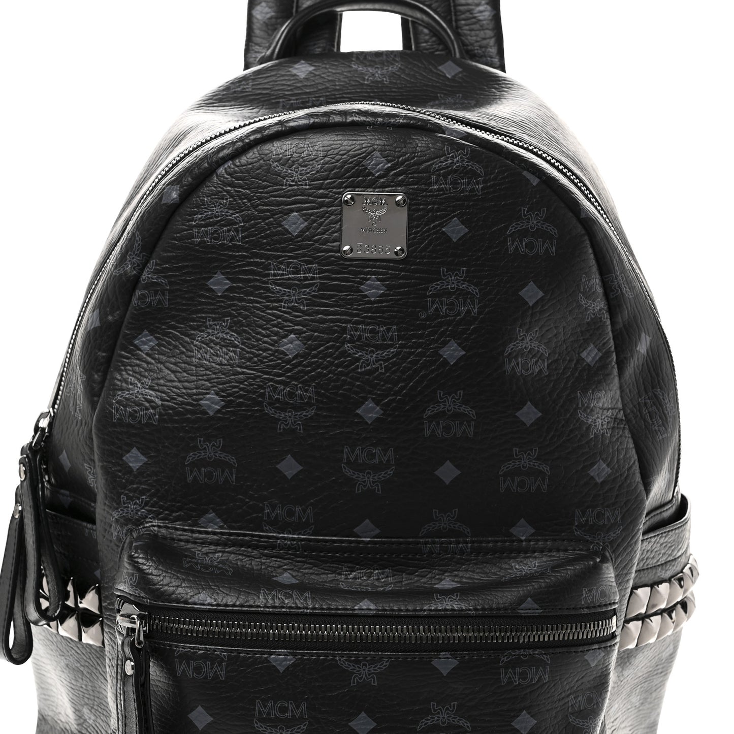 Visetos Medium Side Studs Stark Backpack Black