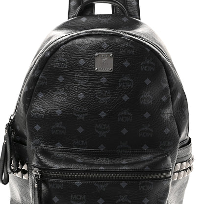 MCM Visetos Medium Side Studs Stark Backpack Black 7 of 9