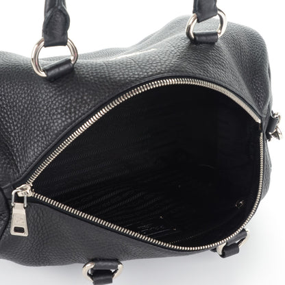 Prada Vitello Daino Satchel Nero Black 5 of 8