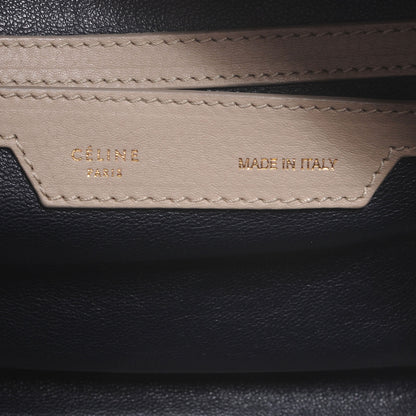 Celine Drummed Leather Asymmetrical Satchel Dune 6 of 7