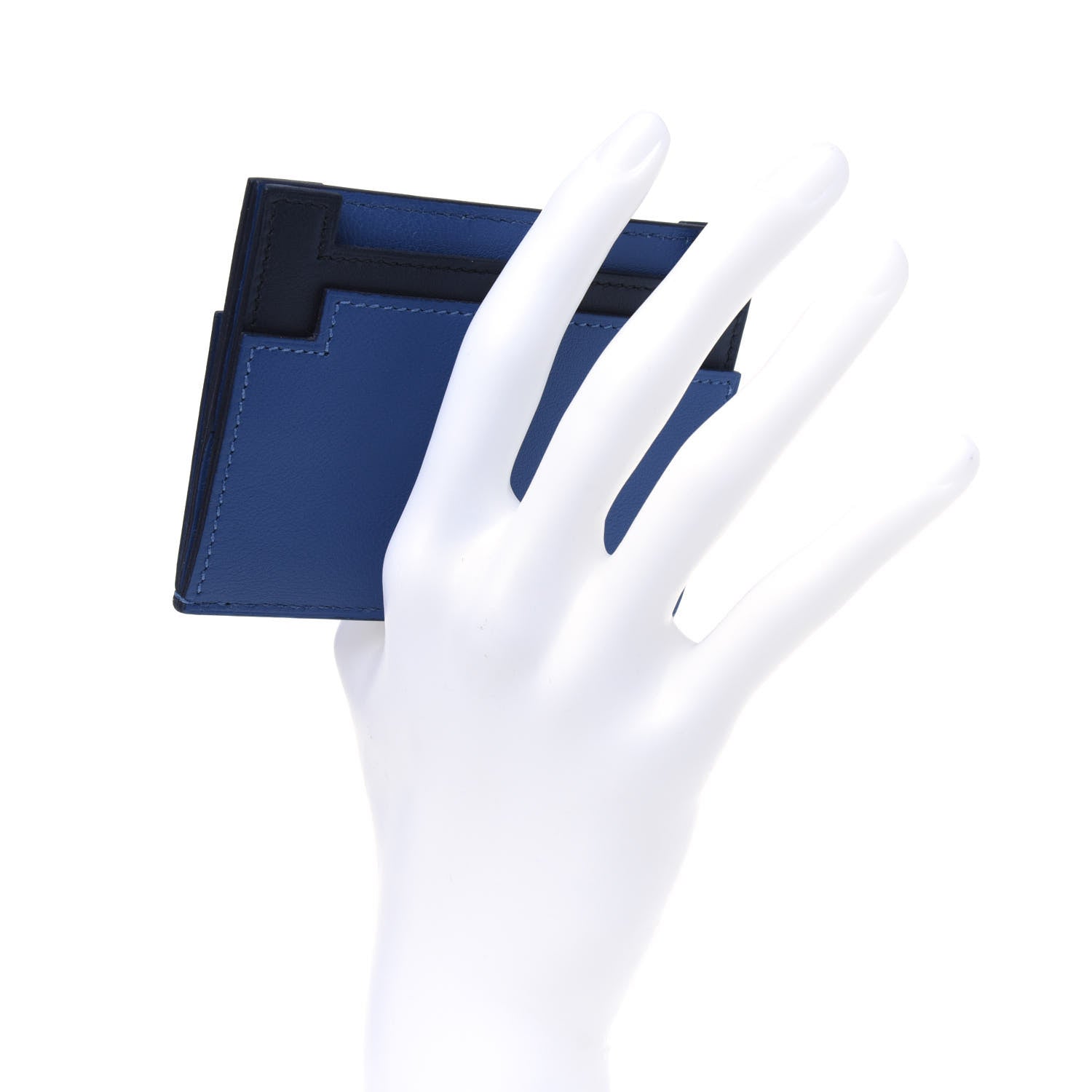 Hermes Swift Multiplis Card Holder Bleu Brighton Bleu Indigo 2 of 11
