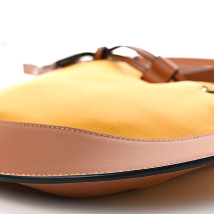 Loewe Nappa Colorblock Horseshoe Bag Yellow Tan 8 of 8
