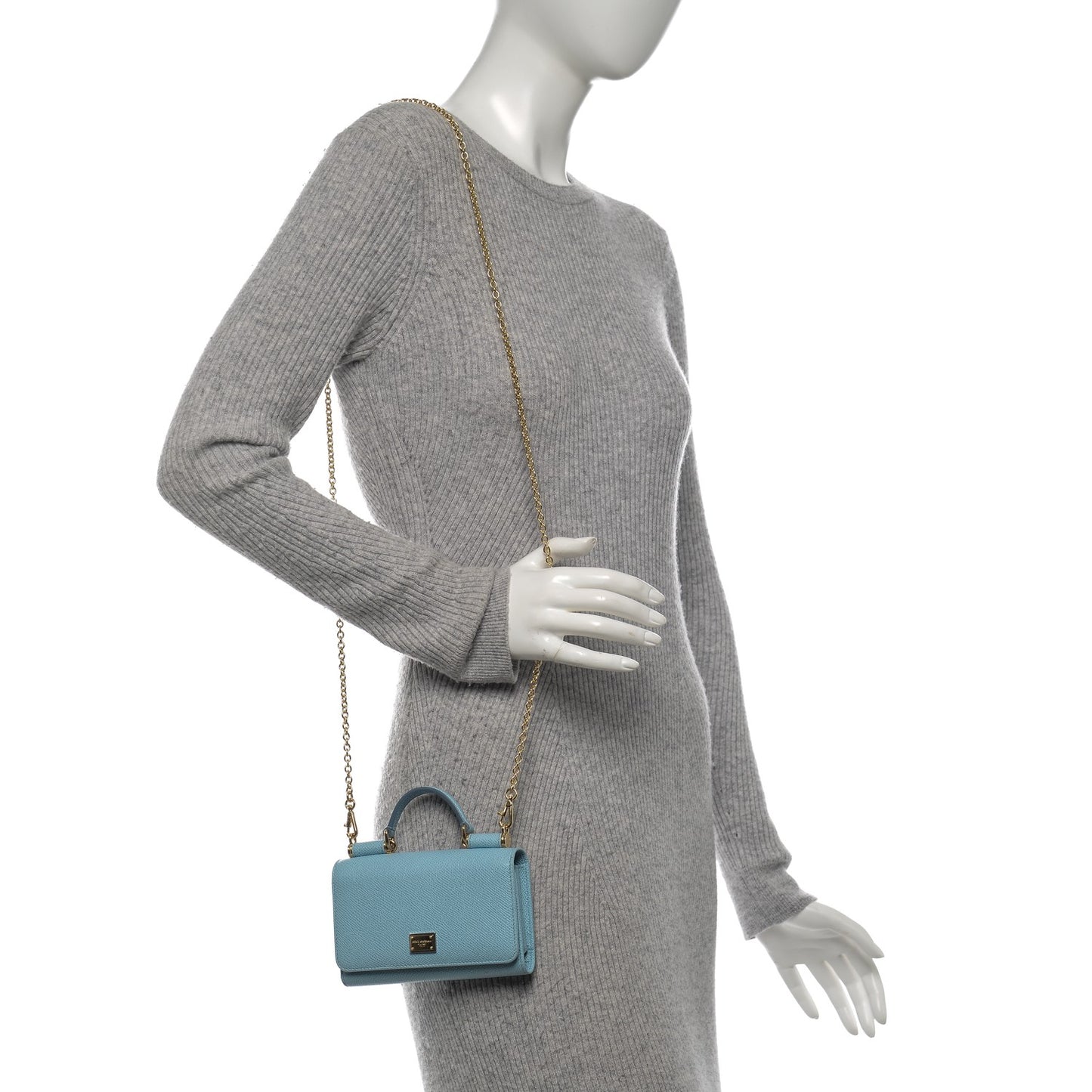 Dauphine Mini Von Bag Light Blue