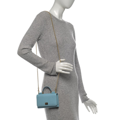 Dolce & Gabbana Dauphine Mini Von Bag Light Blue 2 of 8