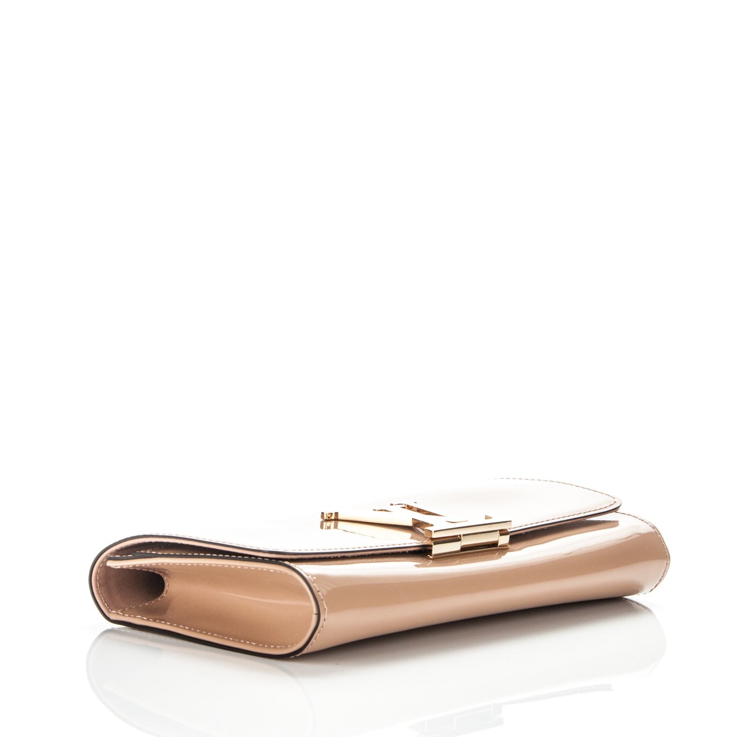 Patent Louise Clutch Nude