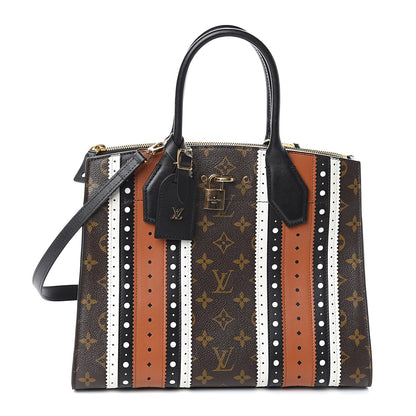 Louis Vuitton Monogram Calfskin City Steamer MM Brogue 1 of 8