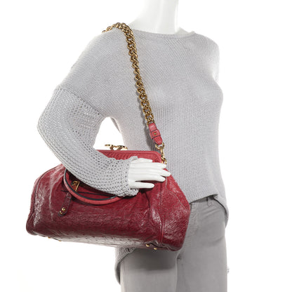Marc Jacobs Ostrich Stam Cherry 2 of 7