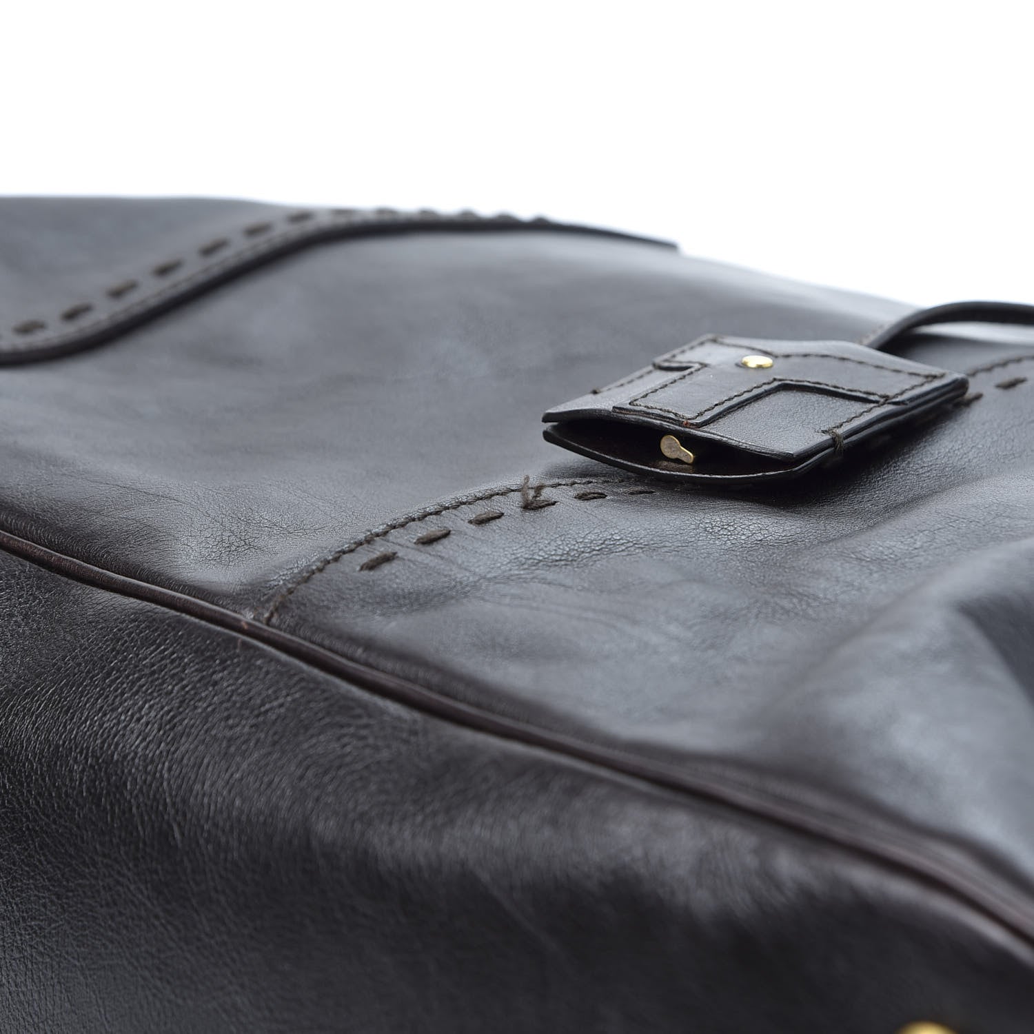 Saint Laurent Calfskin Oversized Muse Brown 7 of 10
