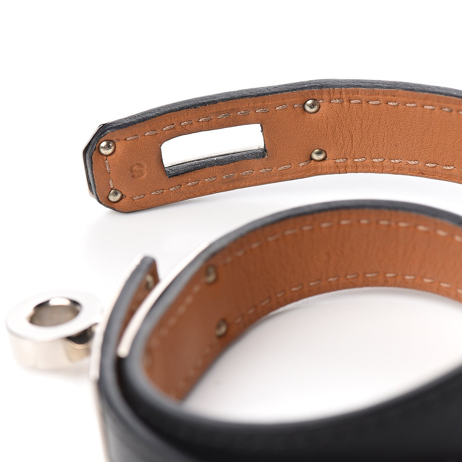 Hermes Swift Kelly Double Tour Bracelet S Black 3 of 5