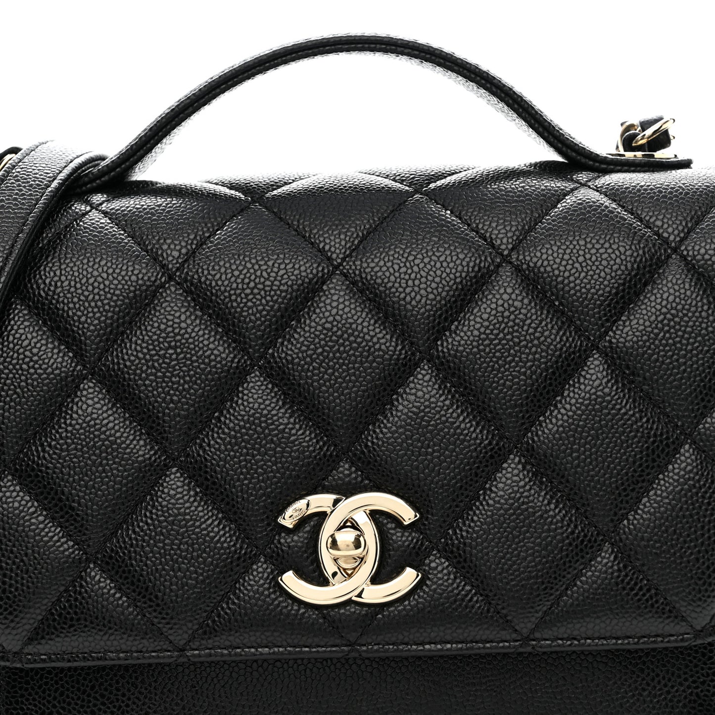 Caviar Quilted Medium Business Affinity Flap Black