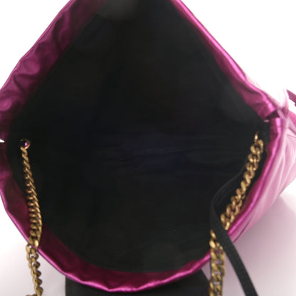 Saint Laurent Lambskin Teddy Drawstring Bag Fuchsia 4 of 4