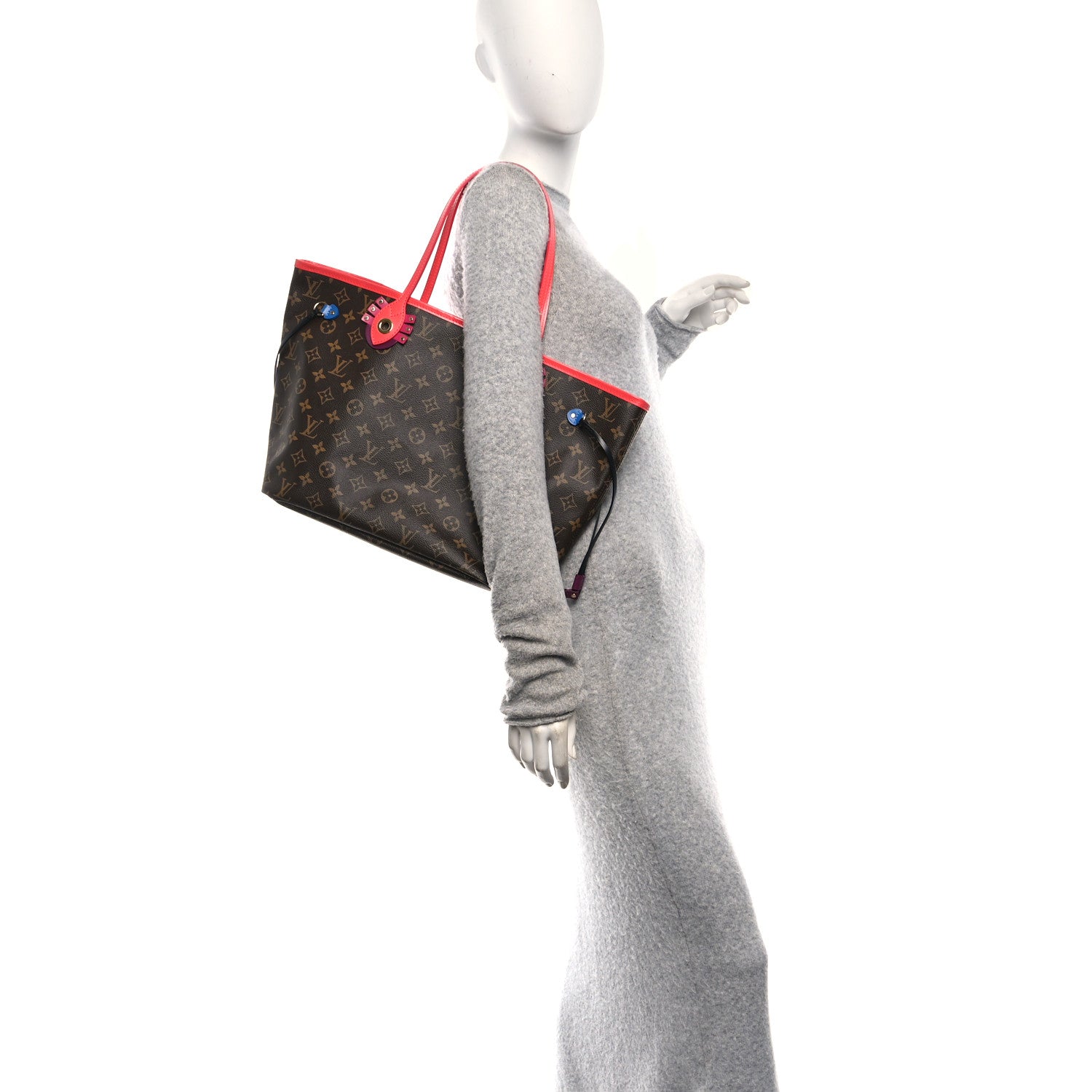 Louis Vuitton Monogram Totem Neo Neverfull MM Flamingo 2 of 10