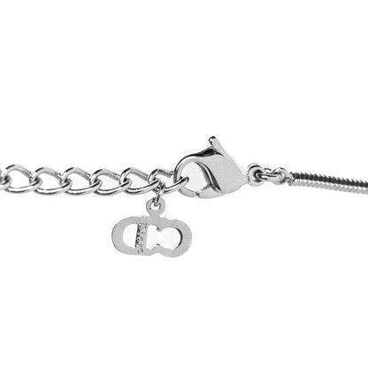 Christian Dior Oblique Trotter Pendant Necklace Silver 4 of 5