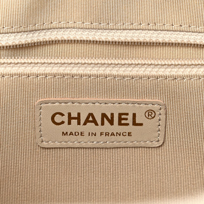 Chanel Caviar Iridescent Calfskin Duo Bowling Bag Black Light Gold 5 of 13