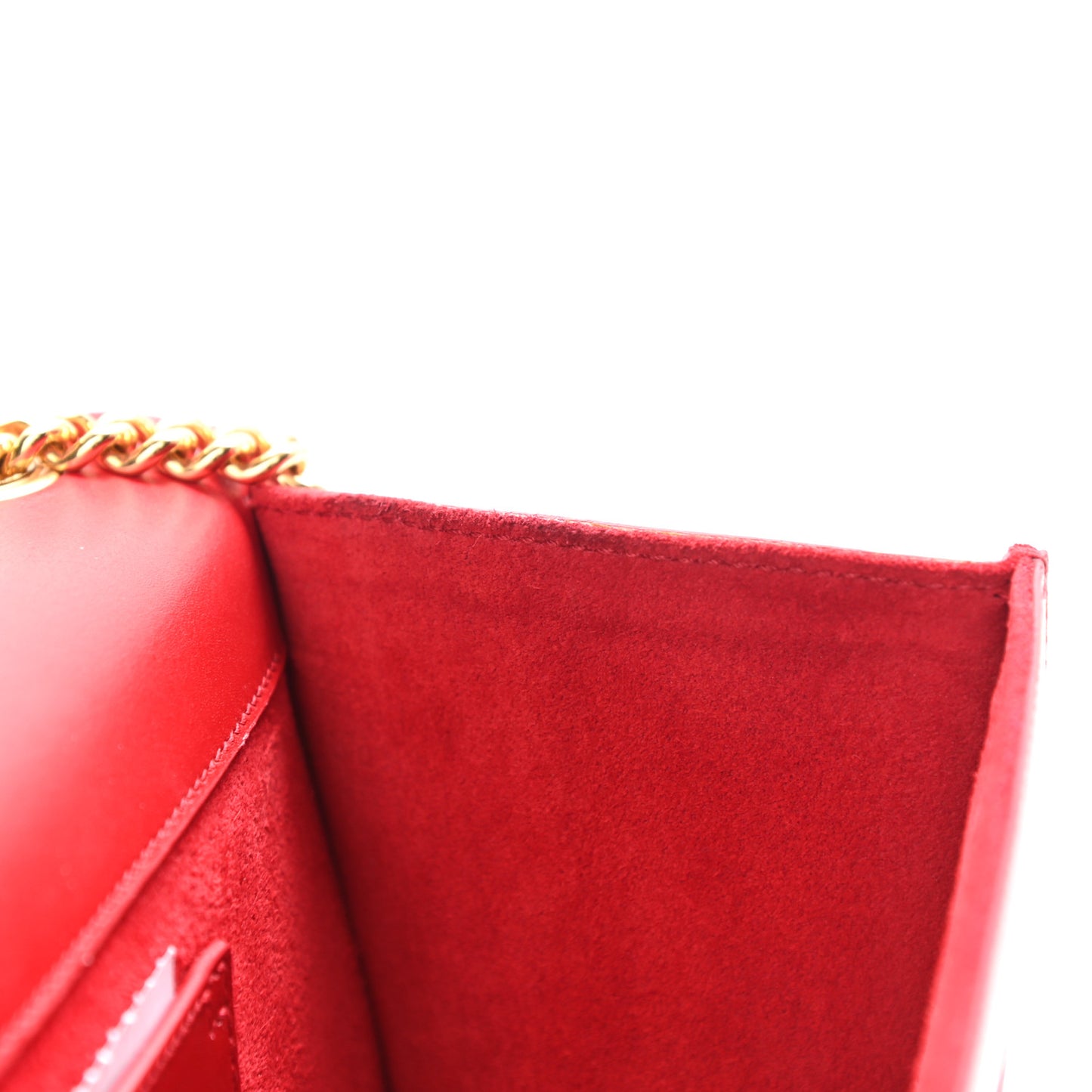 Smooth Calfskin Medium Classic Monogram Kate Tassel Satchel Lipstick Red