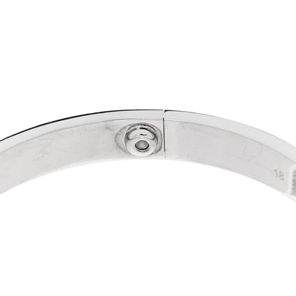 Cartier 18K White Gold 4 Diamond LOVE Bracelet 18 7 of 7