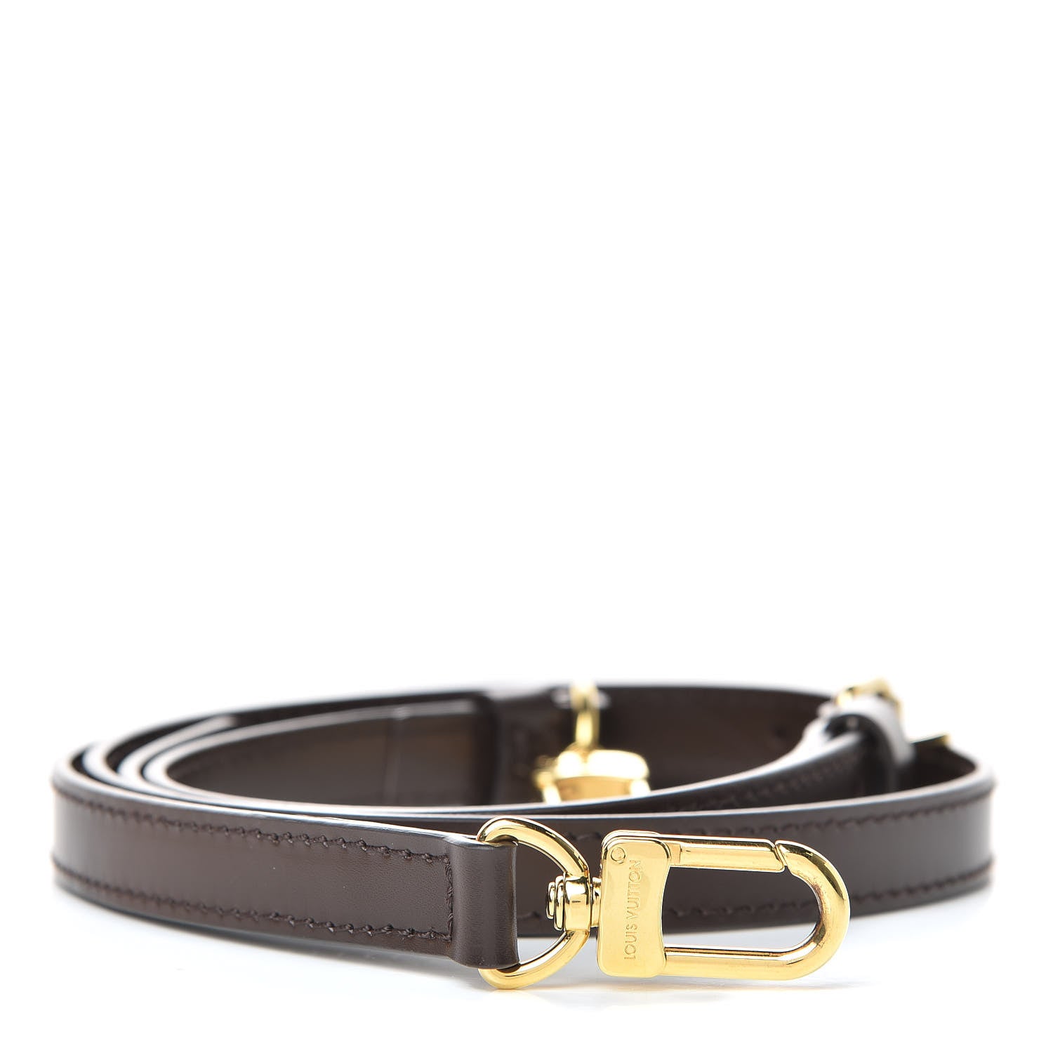 Louis Vuitton Calfskin 16mm Adjustable Shoulder Strap Brown 1 of 5