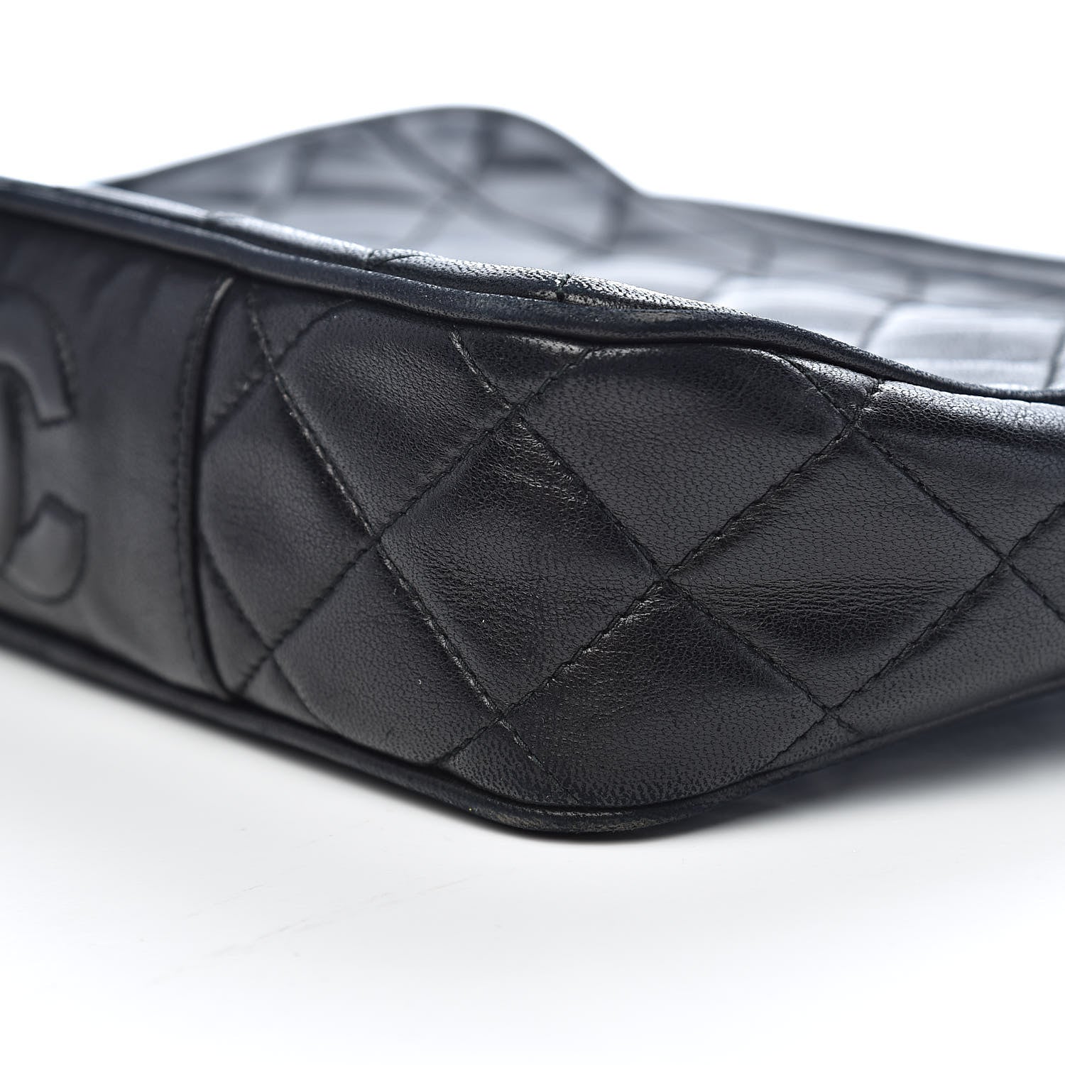 Chanel Lambskin Quilted CC Tassel Camera Case Black 14 of 15