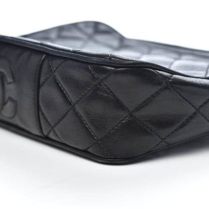 Chanel Lambskin Quilted CC Tassel Camera Case Black 14 of 15