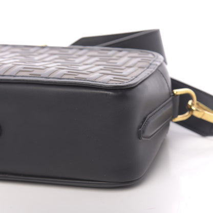 Fendi Vitello Century F is Fendi Bi-Color FF 1974 Embossed Camera Case Maya Black 11 of 11