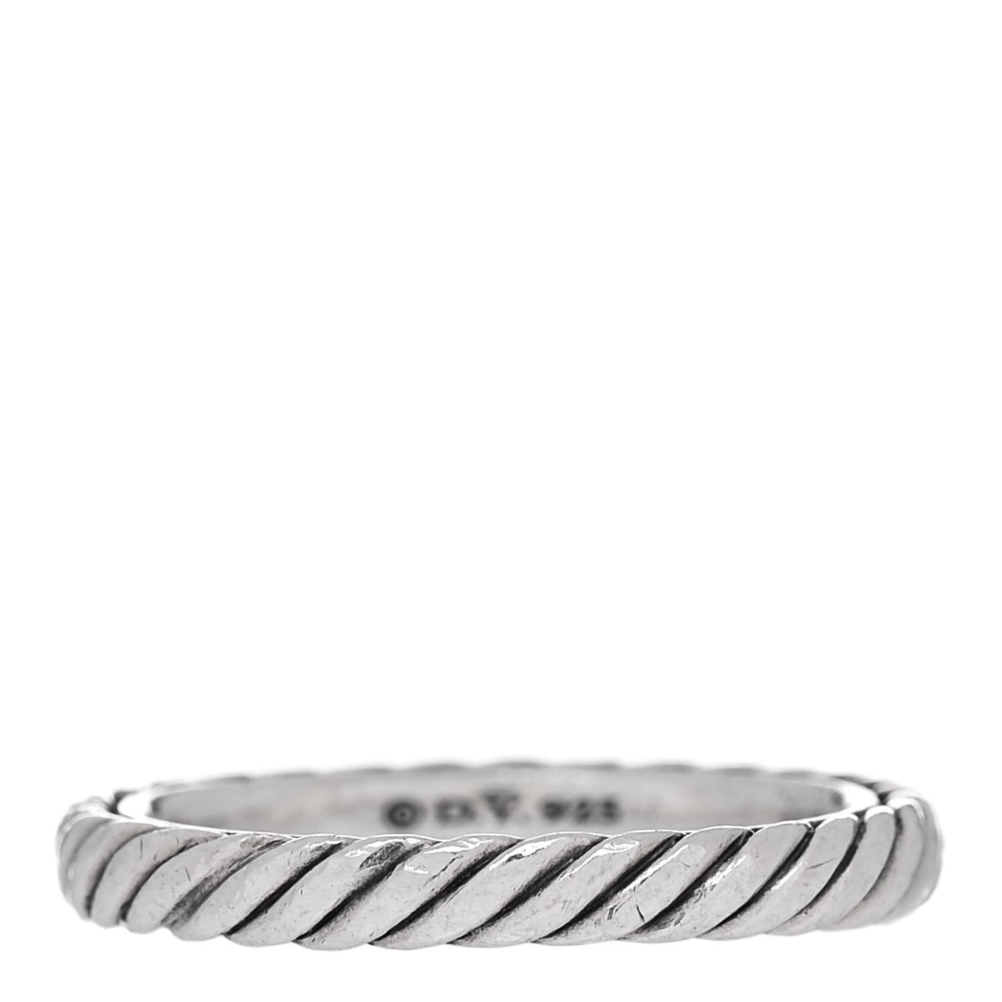 Sterling Silver Cable Classics Band Ring 52 6