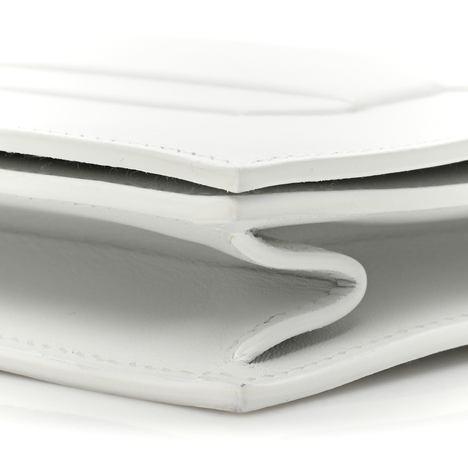 Hermes Swift Shadow Clutch 29 White 8 of 10