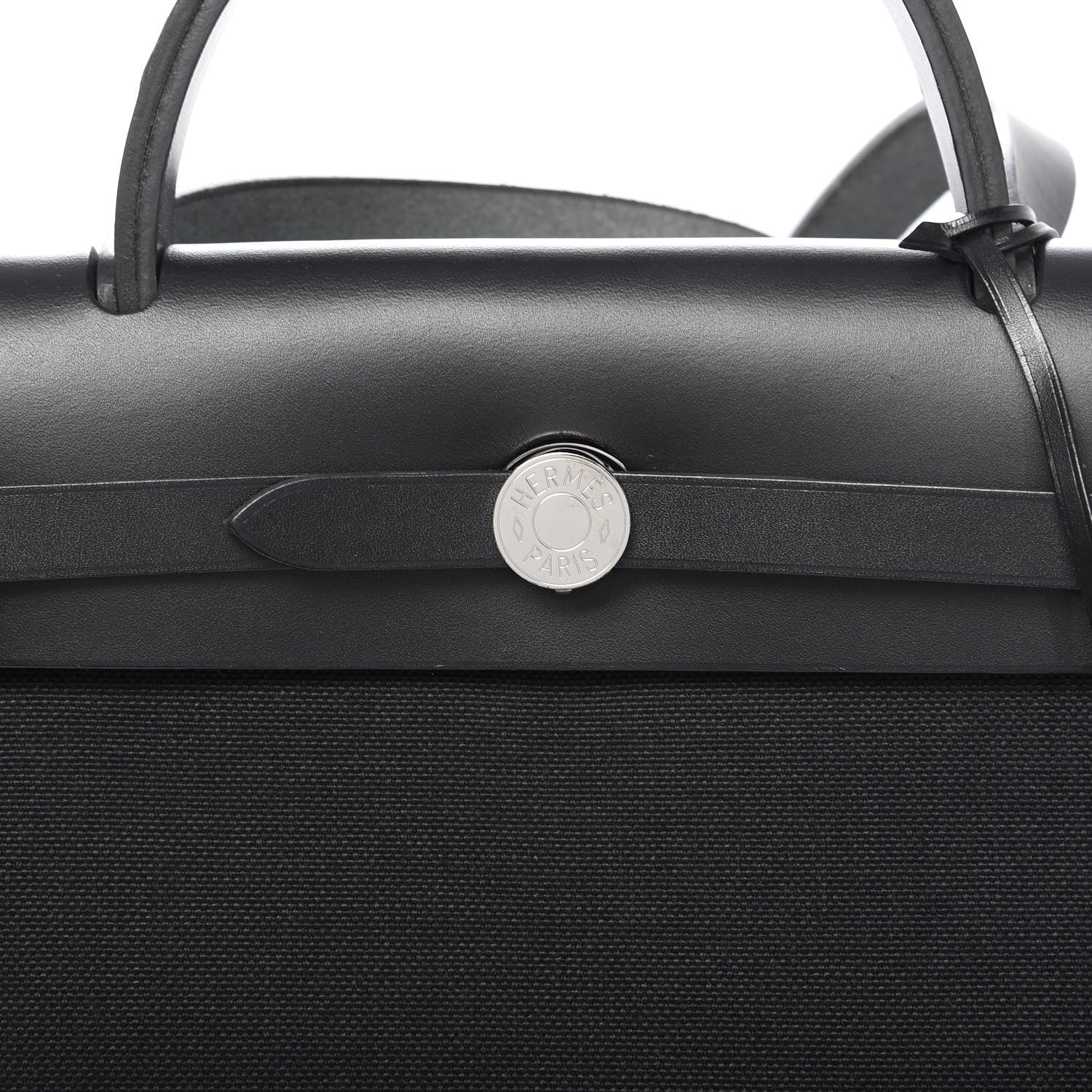 Hermes Military Toile Vache Hunter Herbag Zip PM 31 Black 10 of 10
