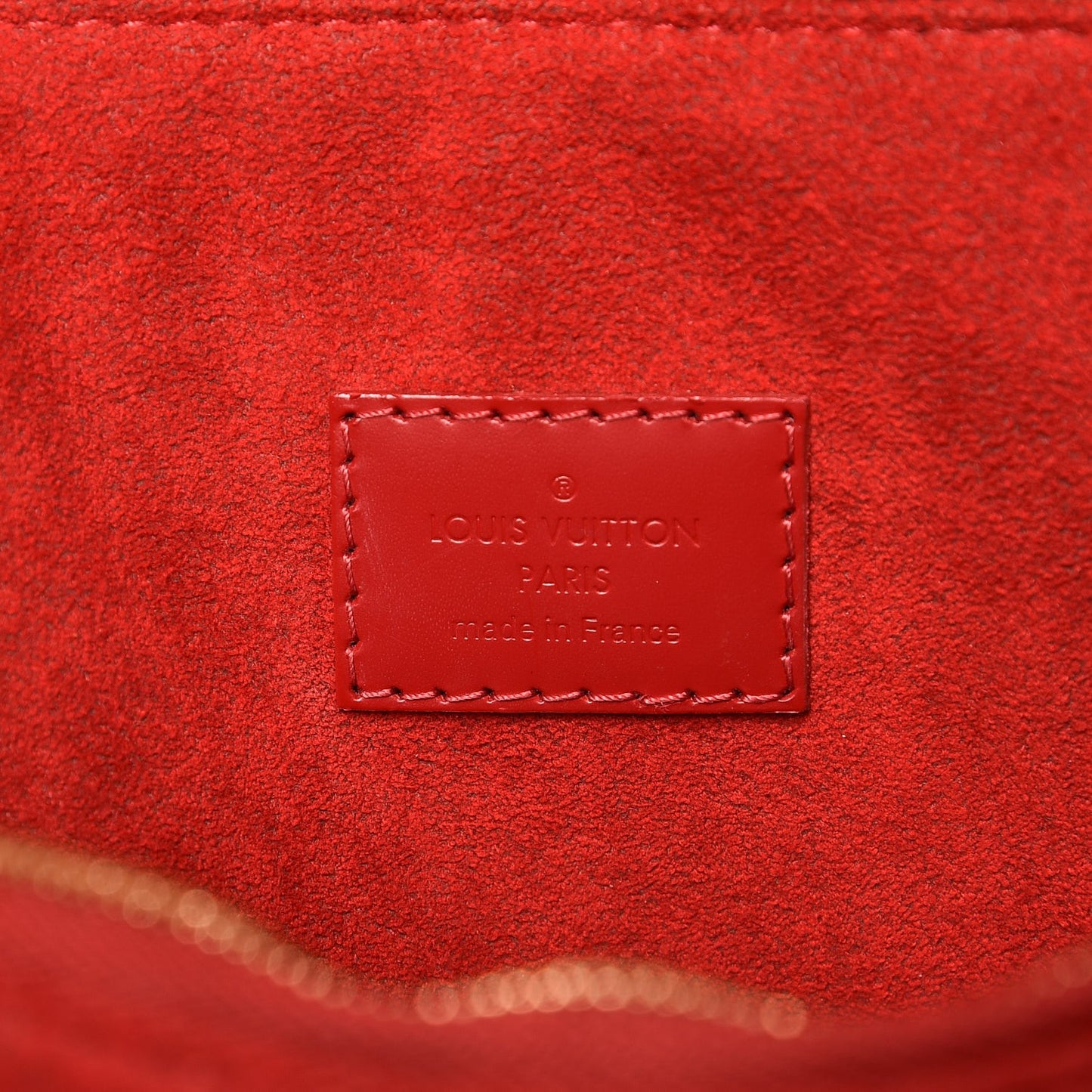 Damier Ebene Caissa Clutch Cherry