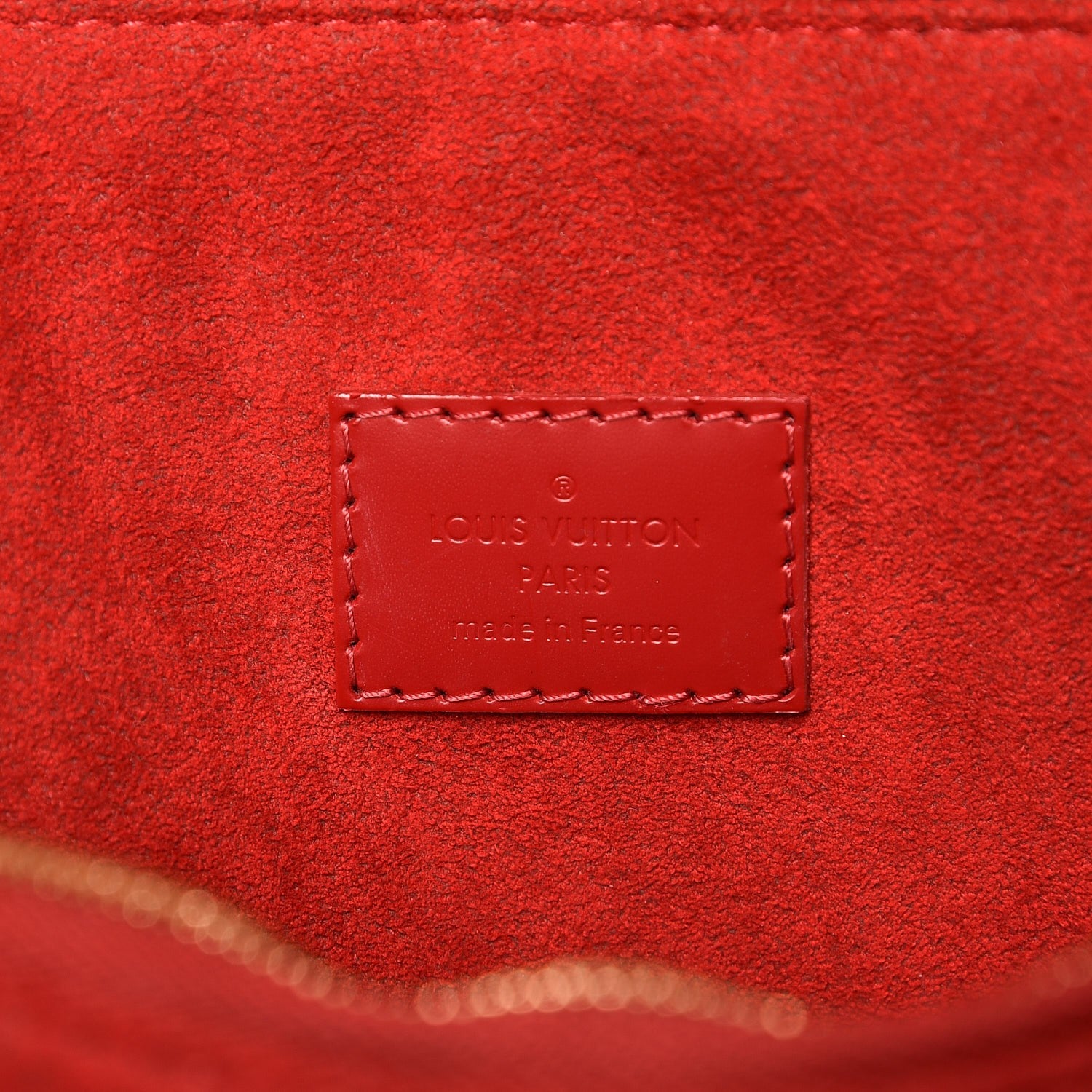 Louis Vuitton Damier Ebene Caissa Clutch Cherry 6 of 7