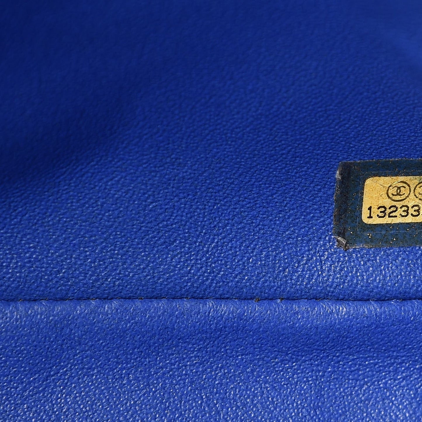 Lambskin Quilted Jumbo Single Flap Blue