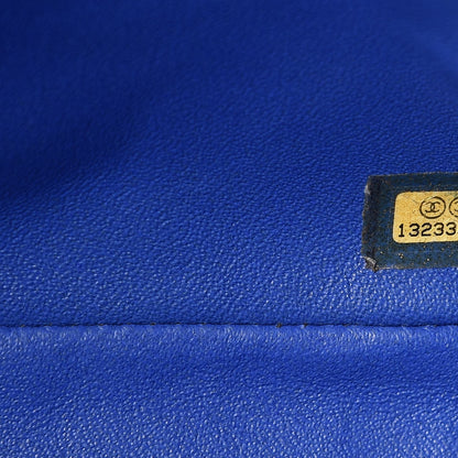 Chanel Lambskin Quilted Jumbo Single Flap Blue 7 of 11