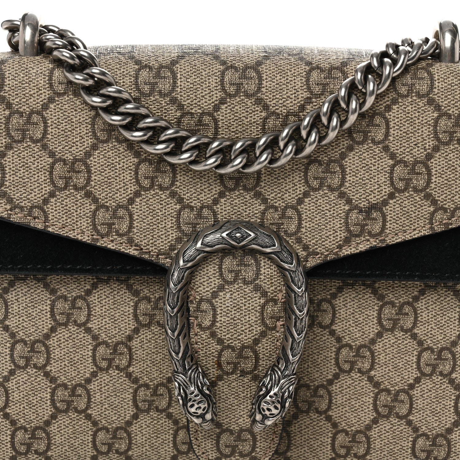 Gucci GG Supreme Monogram Mini Dionysus Shoulder Bag Black 8 of 11
