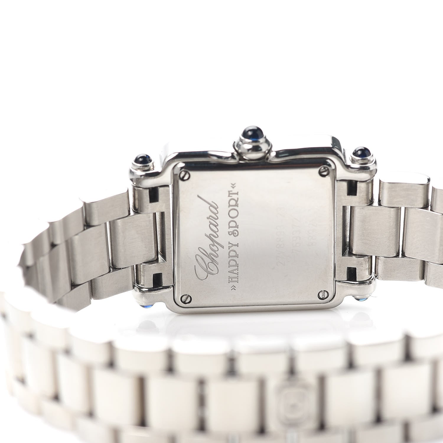 Chopard Stainless Steel Diamond Mother of Pearl 23mm Happy Sport Moon Star Quartz Watch 4 of 5