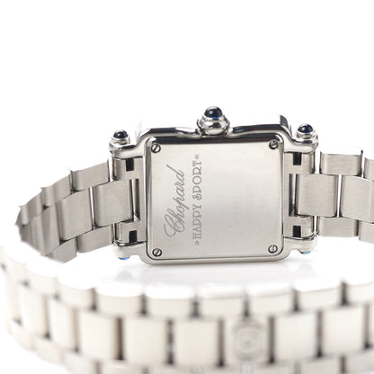Chopard Stainless Steel Diamond Mother of Pearl 23mm Happy Sport Moon Star Quartz Watch 4 of 5