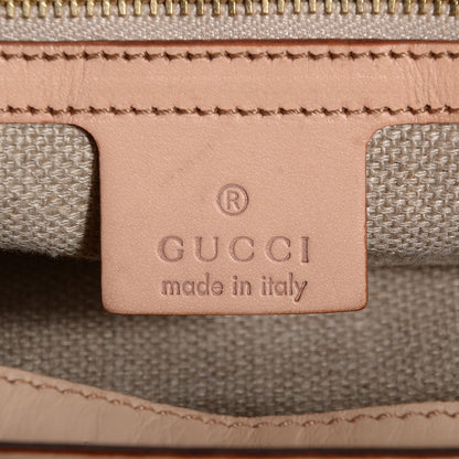 Gucci Canvas Flora Floral Small Horsebit Chain Hobo 6 of 7