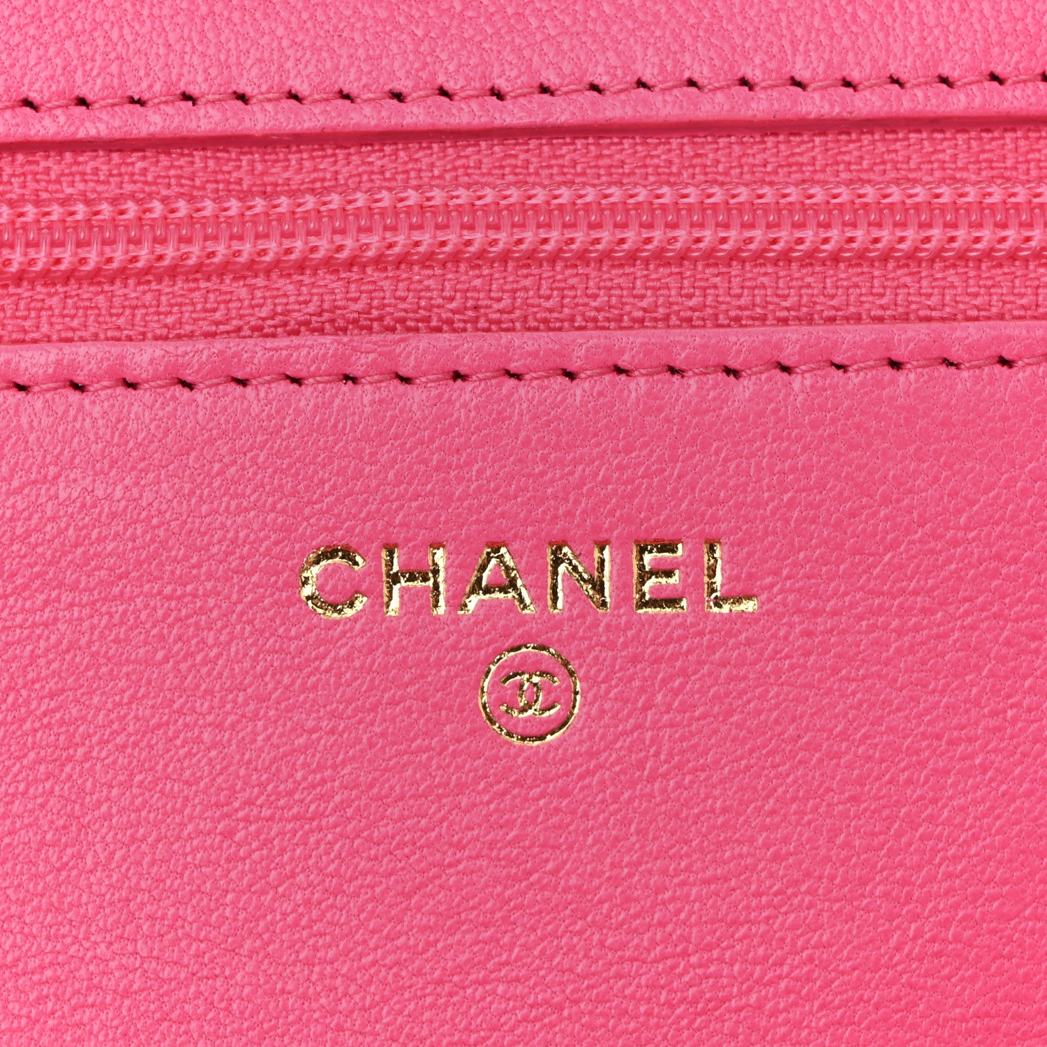 Chanel Lambskin Quilted Chanel 19 Wallet On Chain WOC Dark Pink 6 of 13
