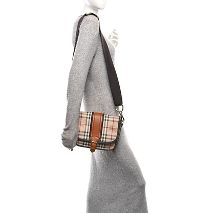 Burberry Haymarket Check Messenger Brown 2 of 10