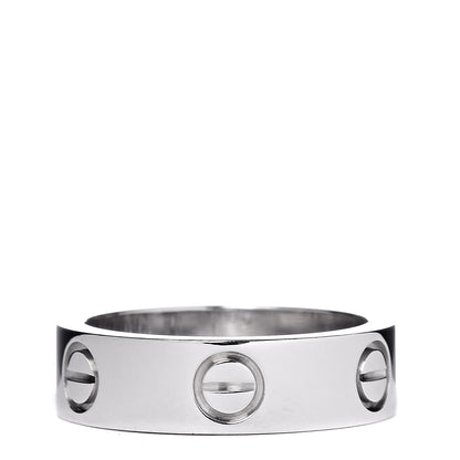 Cartier 18K White Gold 5.5mm LOVE Ring 53 6.25 3 of 4