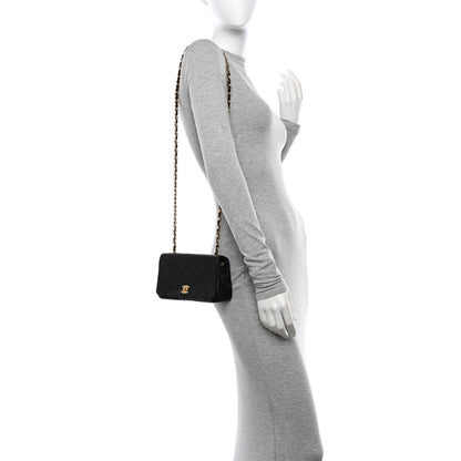 Chanel Lambskin Quilted Small Single Flap Black 2 of 14